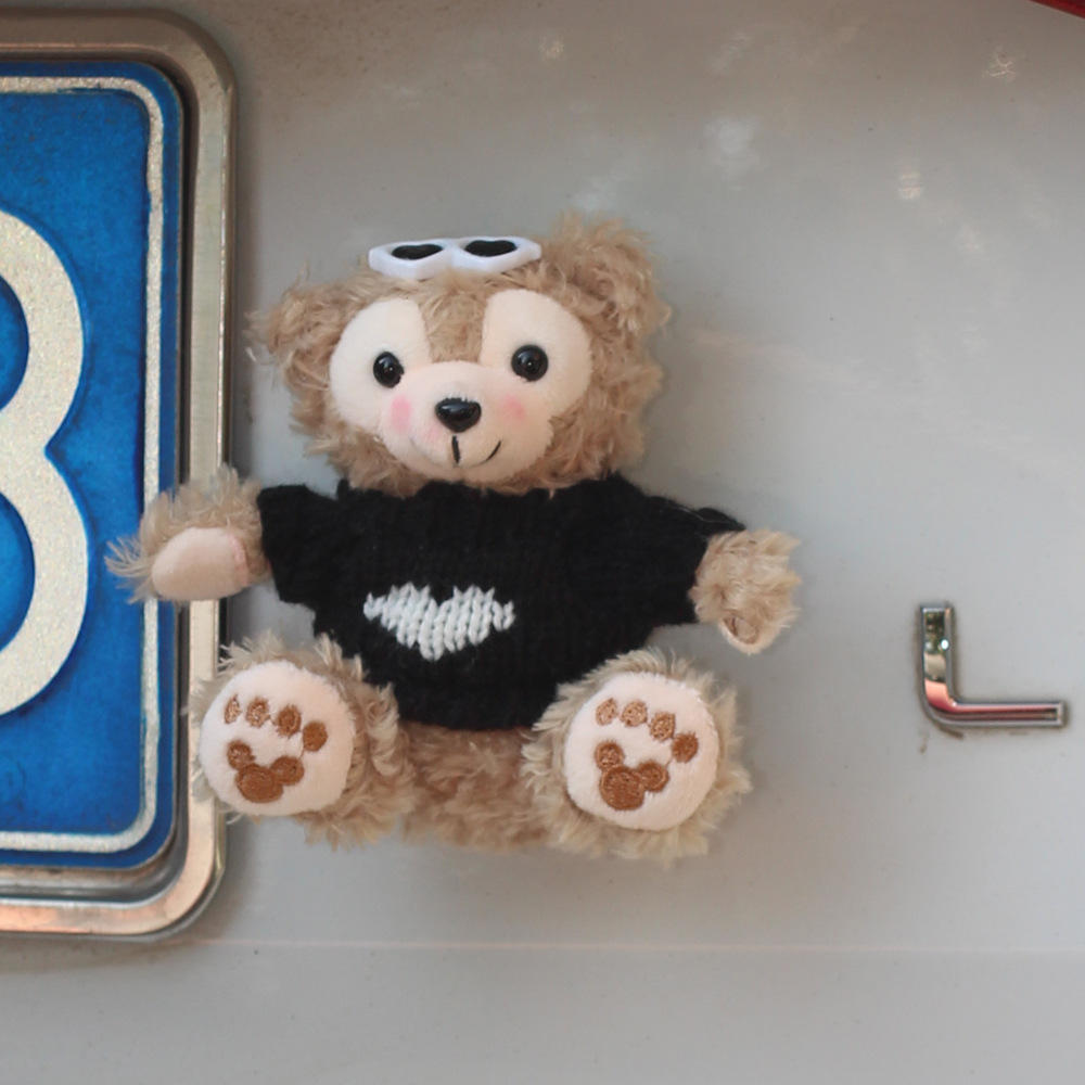 Cute Bear Car Colgante trasero Decoración trasera maletero Muñeco Decoración exterior del coche Decoración del coche Mujer