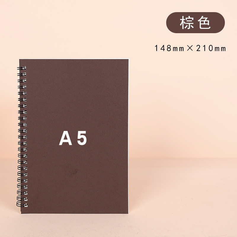 Spot kraft bobina libro mayorista retro aprendizaje de oficina ocio cuaderno de notas subfuente puede imprimir logotipo