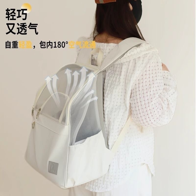 軽量猫バッグ、ポータブル猫旅行ペットバッグ、見栄えの良い夏用通気性のある犬用バックパック|undefined