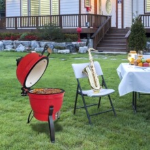F 17401 Portable Ceramic BBQ Grill �����տ�¯ �羳ŷ��