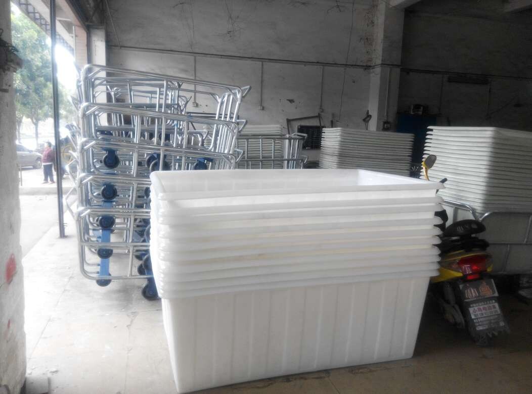 纺织落布车 塑胶推布车PE洗水车漂染车带轮手推车