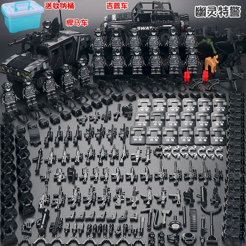 Конструктор с минифигурками (Lego) — военные и полиция, солдаты, техника и аксессуары, наборы