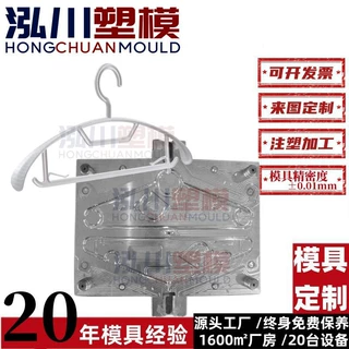 黄岩注塑源头厂家供应PP塑料衣架模具日用品塑胶模具开模设计加工