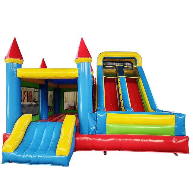 Castillo inflable transfronterizo, fabricante para comercio exterior, parque infantil, trampolín doméstico, tobogán, alquiler para fiestas, castillo inflable.