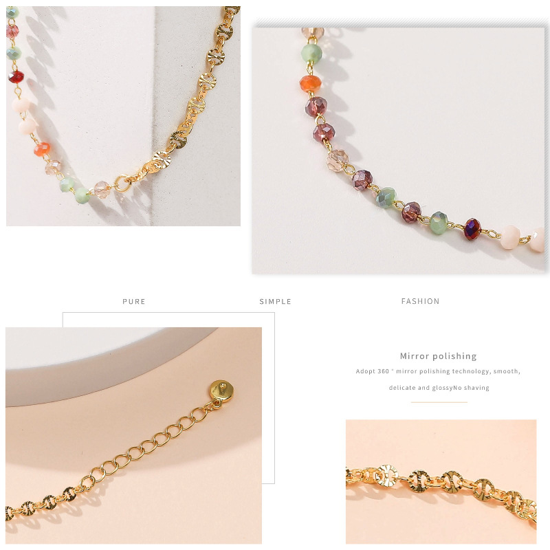 Cross-Border Foreign Trade New 18K Real Gold Bracelet Female Zircon Light Luxury Extendable Chain Sp