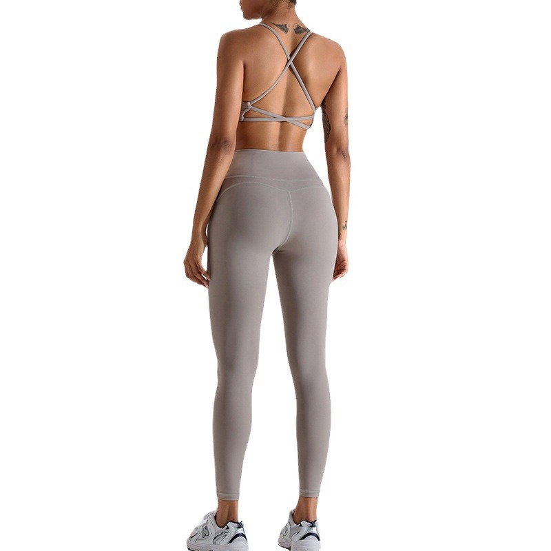 Nueva ropa de yoga de dopamina de alta resistencia para mujer traje de fitness medias deportivas chaleco de yoga al aire libre de secado rápido