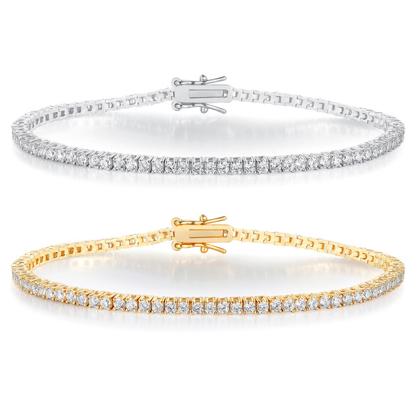 Tennis fashionable design bracelet with zircon
