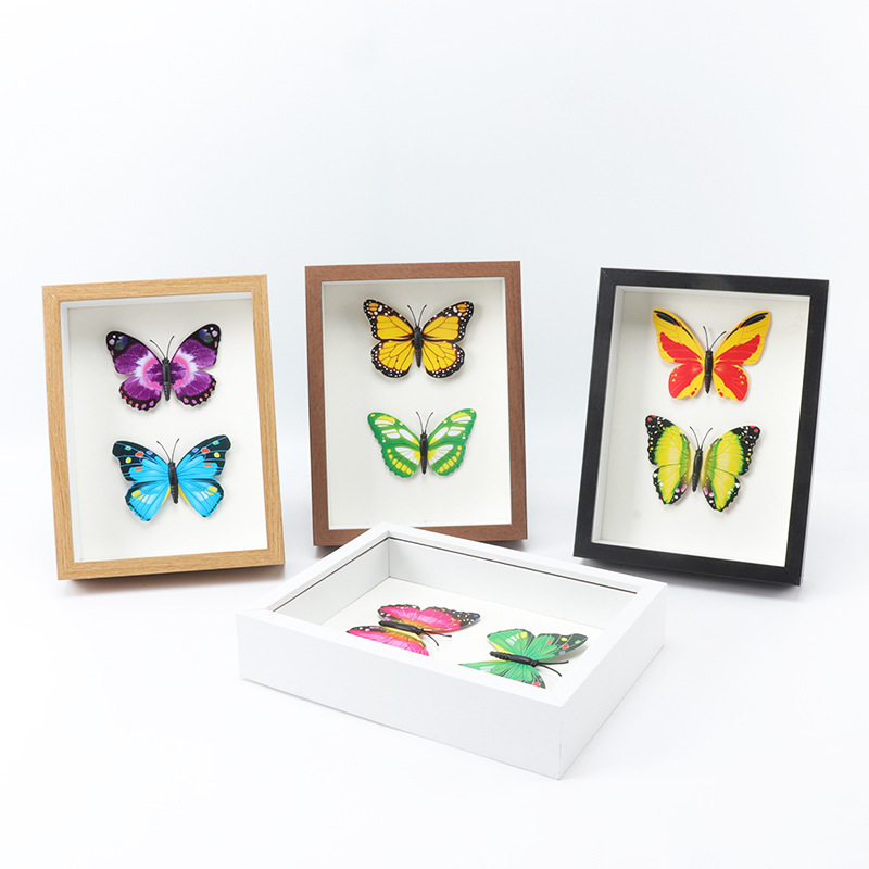 Hollow 3cmdiy wooden stereo photo frame specimen dried flower handmade photo album factory wholesale spot