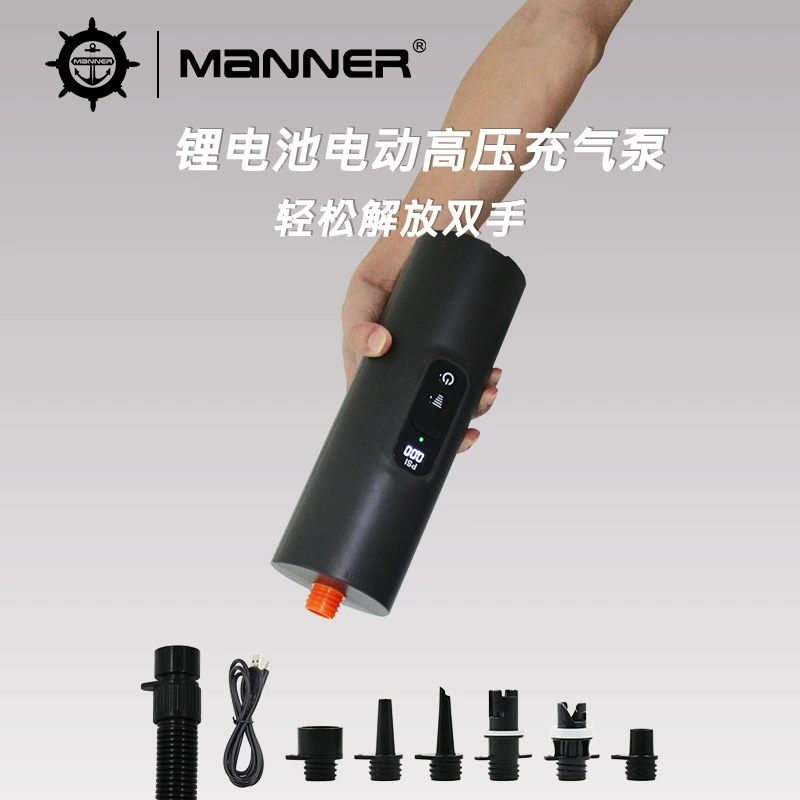 Электрический воздушный насос с литиевой батареей, насос высокого давления, беспроводной надувной тент, штурмовая лодка, надувная кровать, надувная лодка, плот