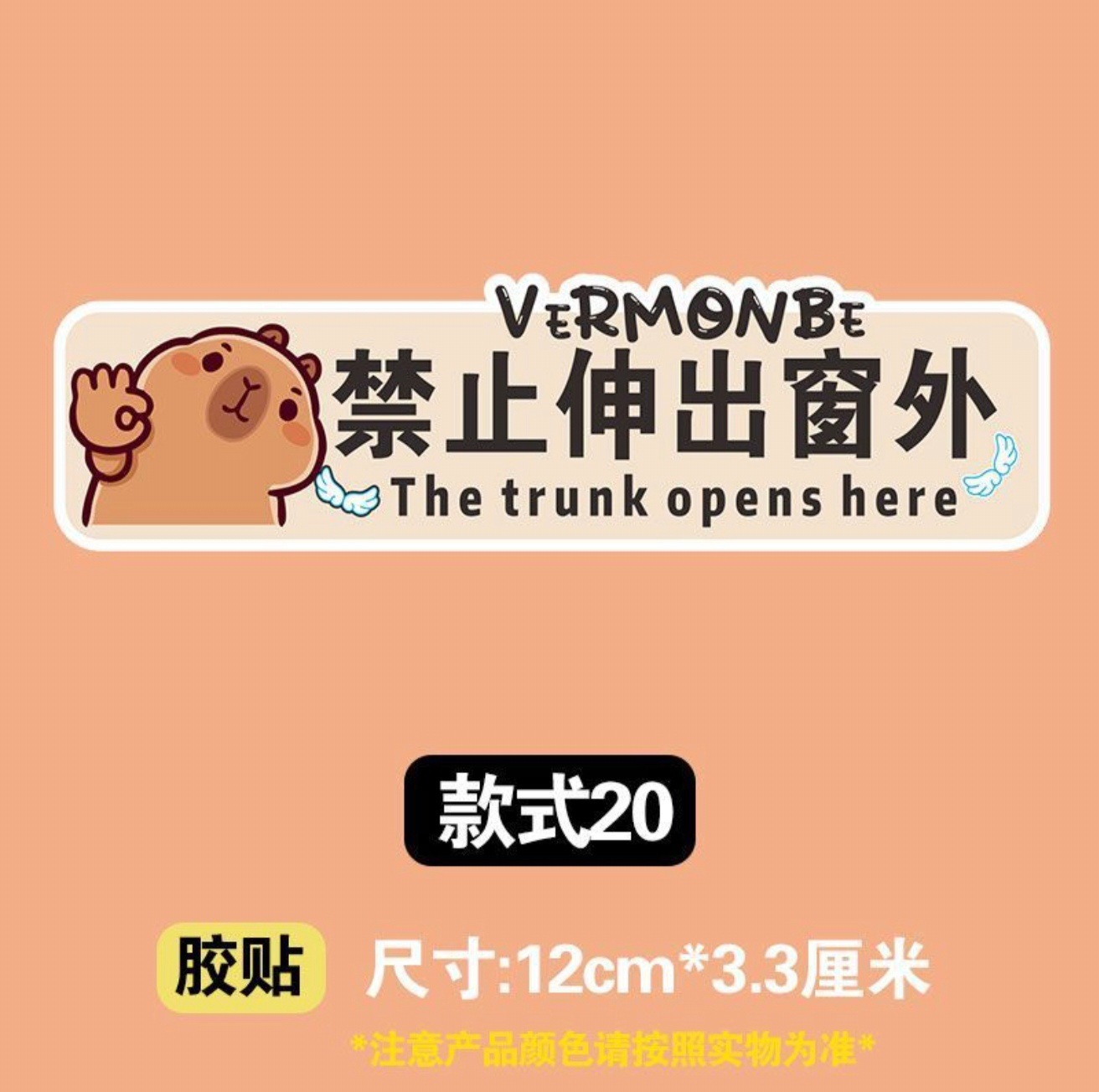 Do not stick out of the window