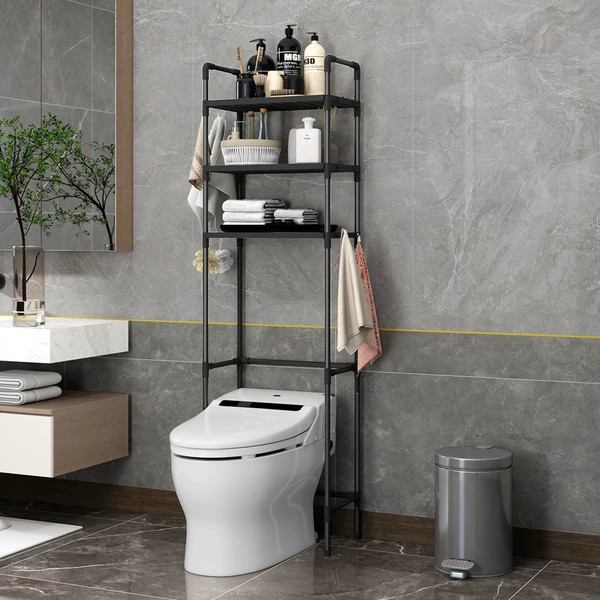 SH toilet rack black