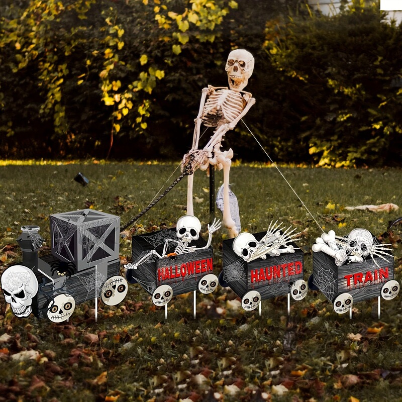 クロスボーダースカルゴーストハロウィンお化け屋敷秘密部屋ゴースト墓ホラーゴーストフェスティバル装飾中庭庭屋外プラグ|undefined