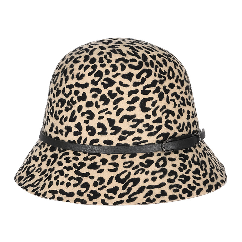 Sombrero de las mujeres de otoño e invierno de lana pura lana sombrero de la cuenca coreano japonés caliente impreso sombrero de fieltro fábrica en stock venta al por mayor image 23