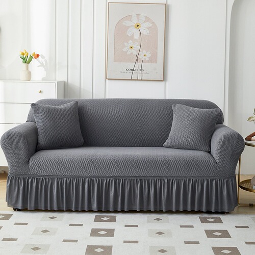 Cross-border jacquard skirt style sofa cover all-in-one universal set four seasons universal sofa cover sofa cushion cover