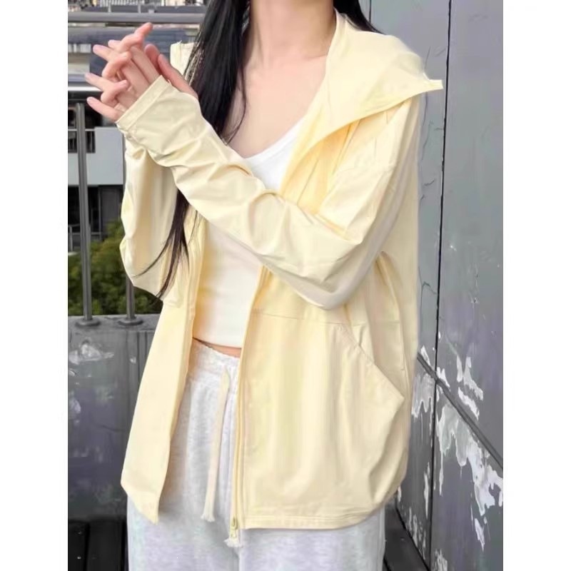 Chaqueta de Protección Solar de Poliéster, Protección UV, UPF30 controls