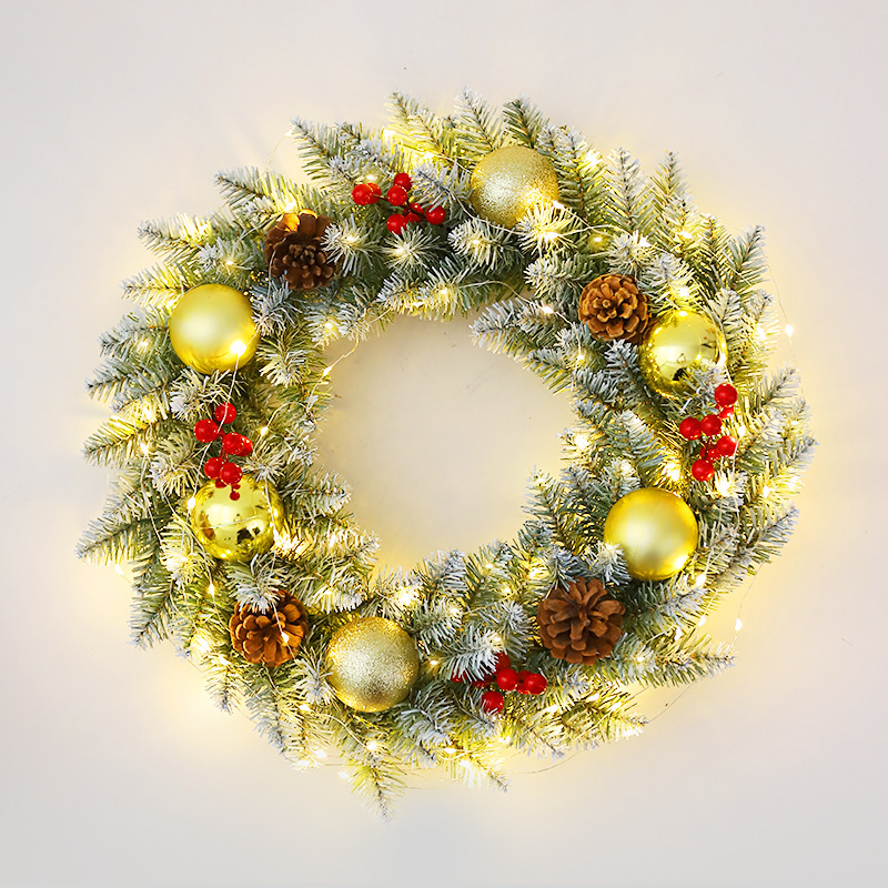 アマゾン起爆クリスマス花輪藤条40/50/60cmクリスマス装飾花輪飾りシーン配置品|undefined