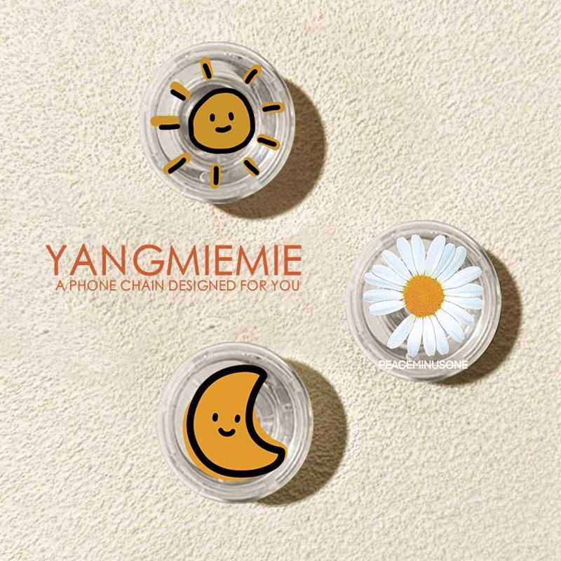 Daisies redondas creativas airbag soporte de teléfono móvil pegado rotación 360 retráctil perezoso perseguir la mesa