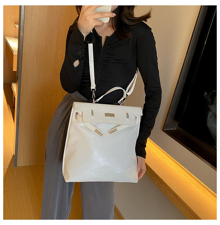 2023 Neue Doppel-Umhängetasche, Einzel-Umhängetasche, Umhängetasche, Dreifach-Nutzungstasche, Handgriff-Muster, Öl-Ledertasche, große Kapazität, beliebte Eimertasche_voghion.com