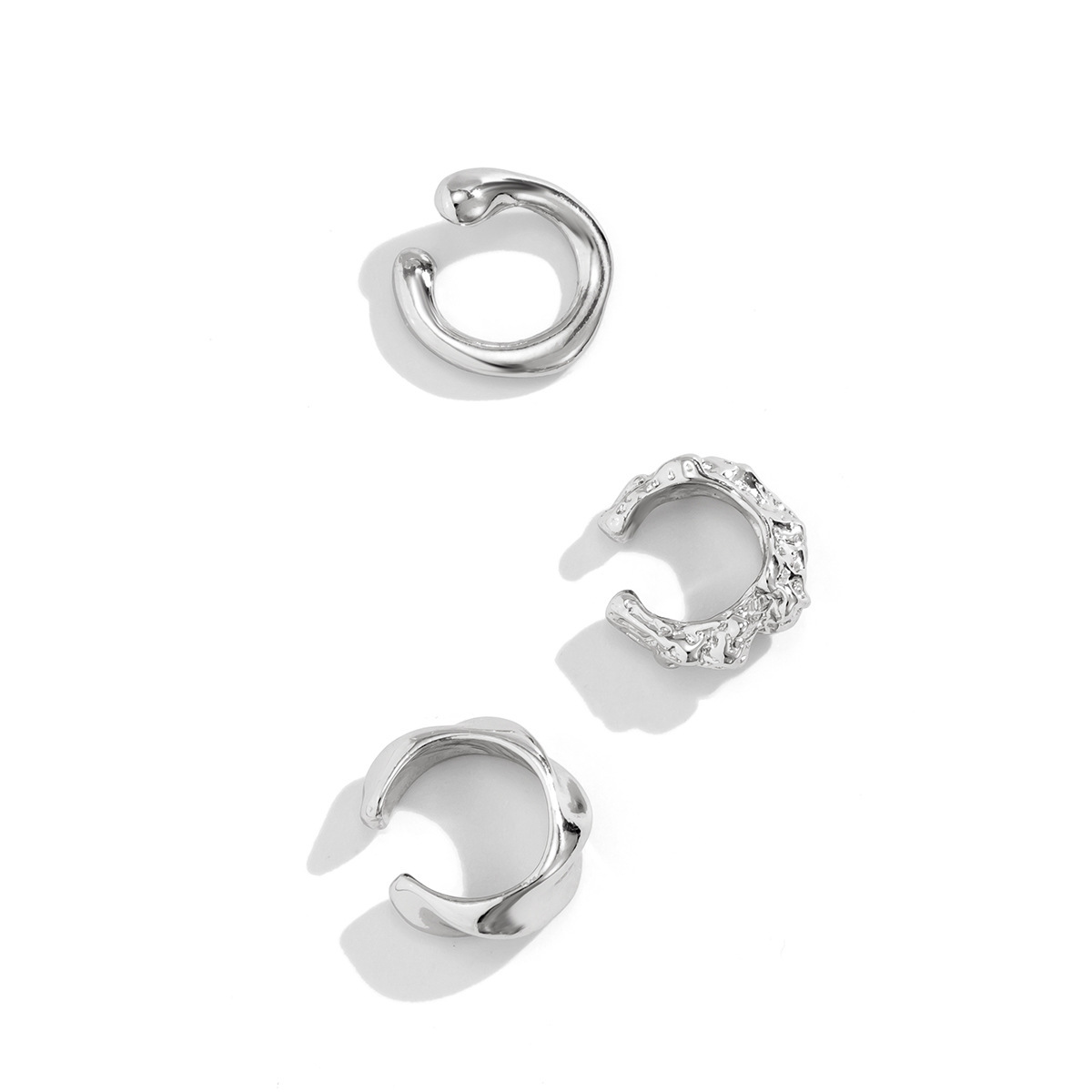 9g Weight Alloy Ear Needle Material Ear Cuffs, Ear Studs Classification 1 Set, 1 Pair Quantity Casual, Street Occasion CCB, Alloy Material Geometric Pattern All Seasons Season Women's Gender Polished Finish Plating Design Retro, Commute Style 1 Set 1 Pair Retro Commute Geometric Plating CCB Alloy Ear Cuffs Ear Studs 5