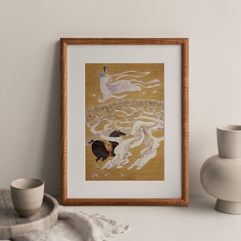 Chinese painting frame calligraphy photo frame outer frame 50diy homemade calligraphy and painting decoration framed brush 38 Chinese new Chinese painting