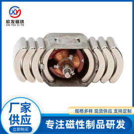 无刷电机 微型电机永磁风力发电 机床设备磁铁 塑料包胶磁铁定制