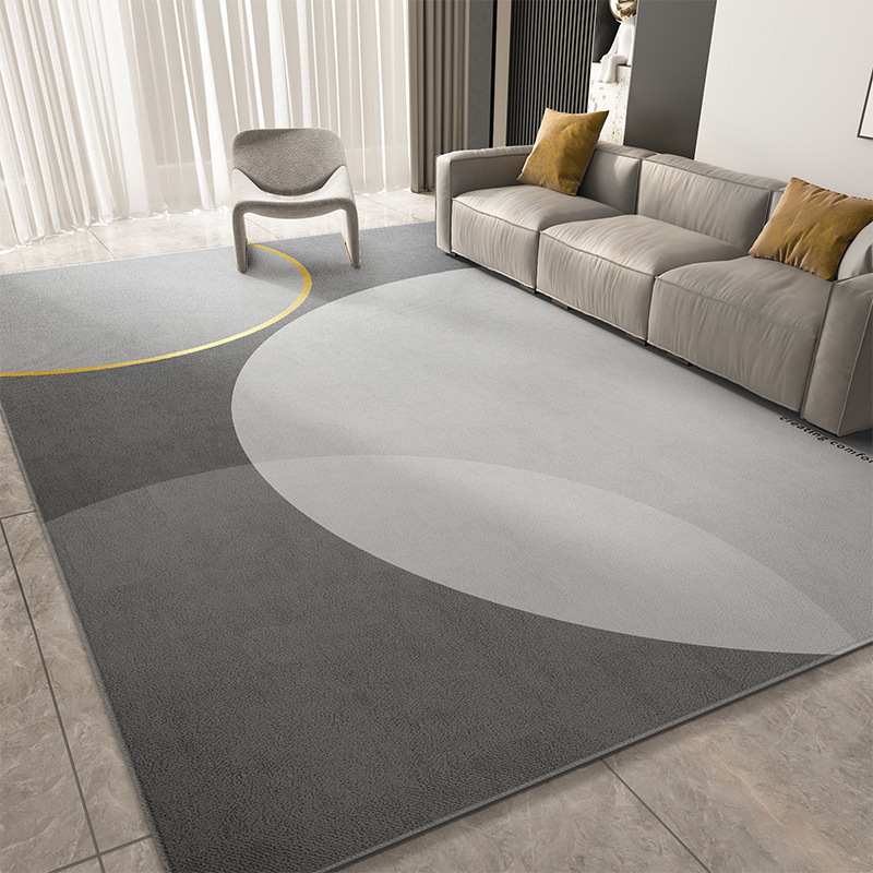 Alfombras modernas y simples de lujo, dormitorio, gran área de sofá y mesa de té, mantas de cama resistentes a la suciedad y fáciles de cuidar