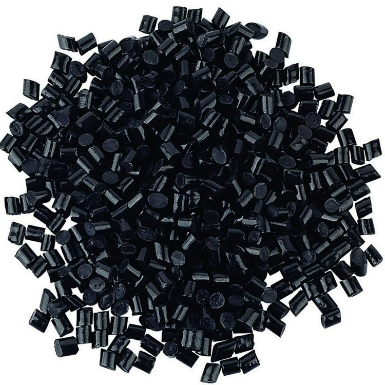 Черные огнестойкие гранулы из переработанного АБС-пластика, пригодные для литья под давлением, с ударопрочностью 12-14.