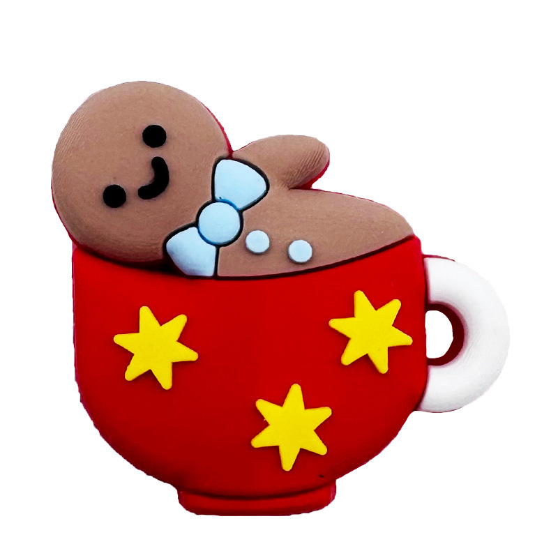 メーカー卸売Q版クリスマス洞洞シューズアクセサリー、厚みのあるエポキシ樹脂製シューズフラワー、DIY装飾アクセサリーシューズバックル|undefined