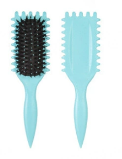 Massage Bounce Curl Comb, Wheat Straw Paddle Brush, Detangling & Styling, Multi-color