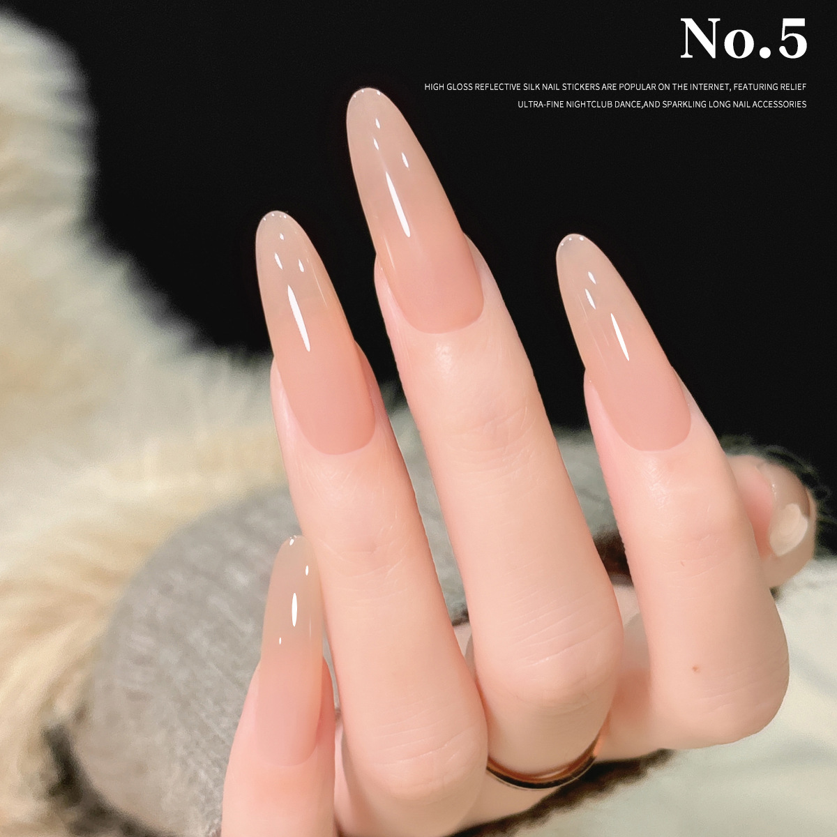 2025 nuevo hielo permeable al agua hidratante grasa de jade piel polvo desnudo esmalte de uñas translúcido color de base especial para salón de uñas