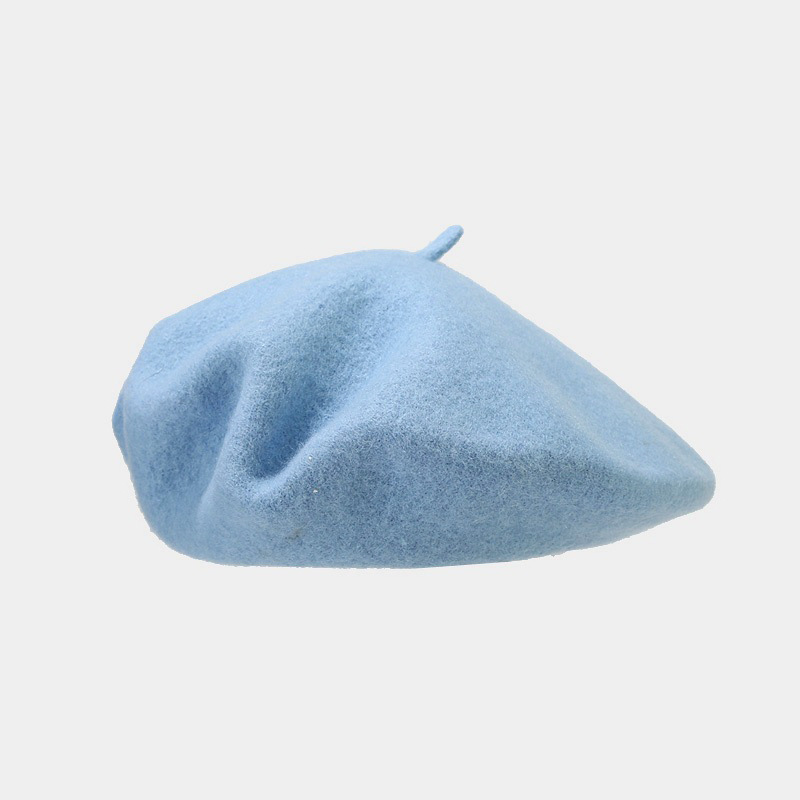Sombrero japonés de pintura de lana renacentista femenina estilo coreano elegante temperamento cara boina multicolor gorra de boina gruesa