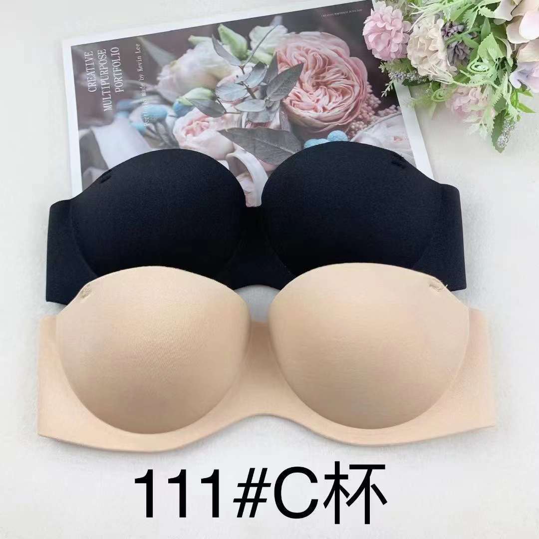 Extranjero solo nuevo brillante ropa interior sin costuras de espesor medio de alta calidad push up multi-color multi-tamaño sujetador inalámbrico sujetador invisible