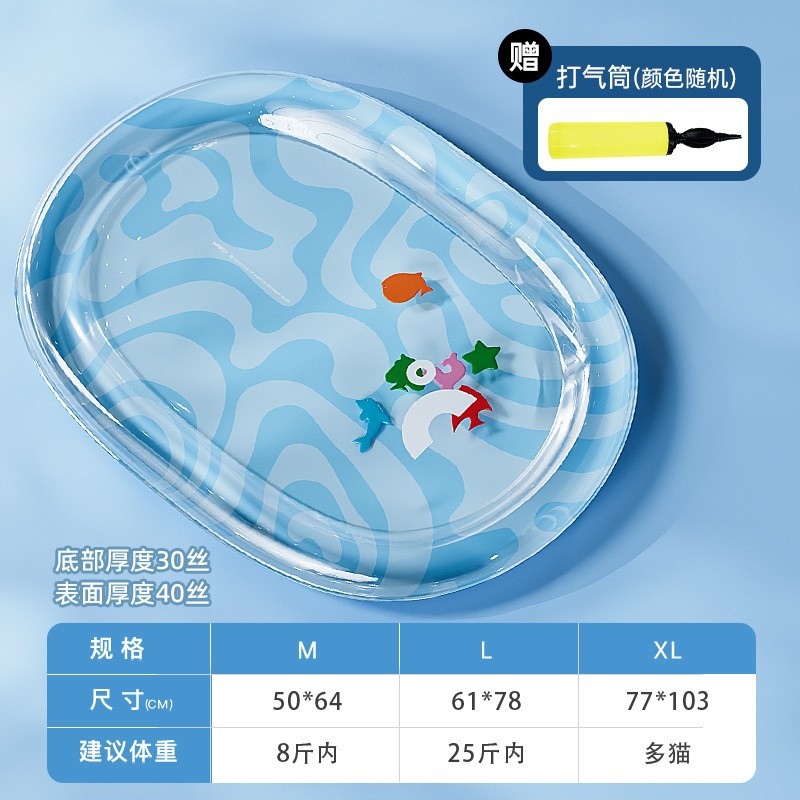 Cama de agua para mascotas, caseta de perro, almohadilla de agua, cama de agua de enfriamiento de verano con accesorios, nido de hielo, almohadilla de hielo inflable para perros