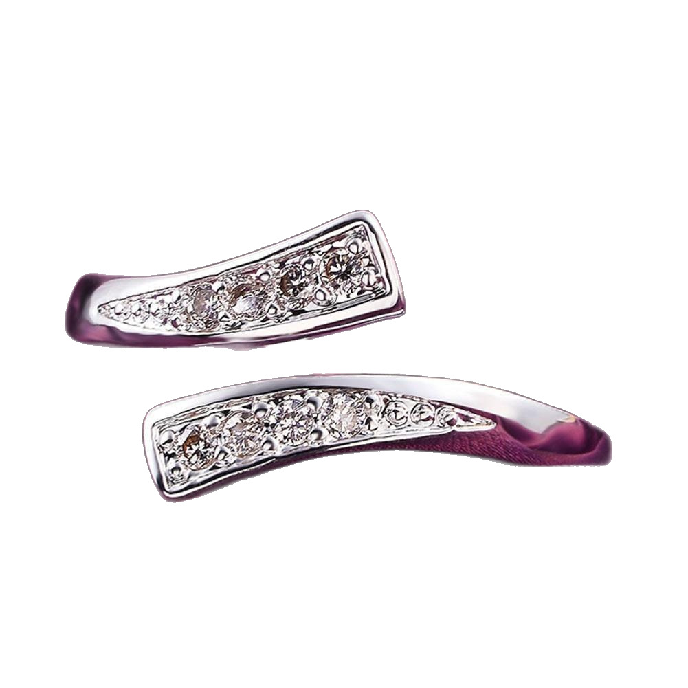 Micro Pave Zircon Adjustable Ring For Women European Style_voghion.com