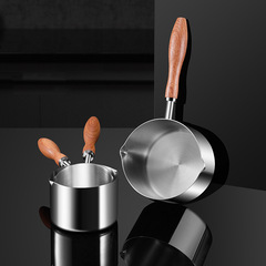 不鏽鋼304潑油鍋 家用嬰兒輔食小奶鍋 廚房迷你淋油燒汁熱油神器