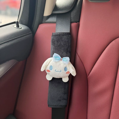 Car Seat Belt Shoulder Cover Cute Cartoon High Sense Anti-wear Clothes Car Safety Belt Decorative Protective Cover (Seat belt shoulder pad) - seat-belt-shoulder-pads-jade-gui-dog-1-pack