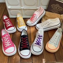 GD22弹力鞋带一脚蹬芒果头帆布鞋女鞋夏季薄款板鞋爆款百搭小白鞋