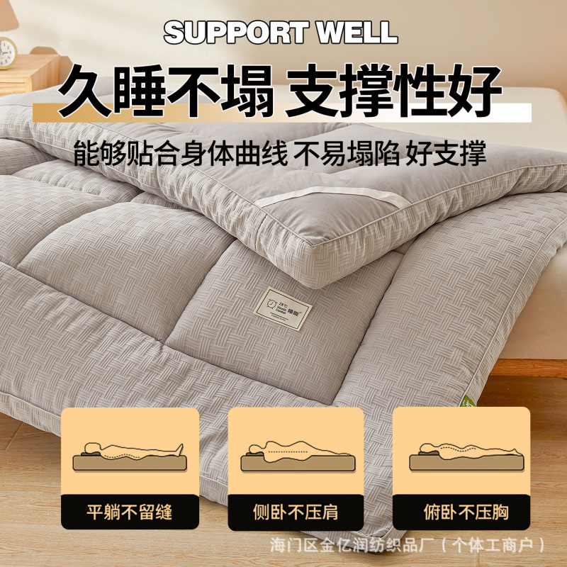 厂家直销a类大豆棉床垫柔软高回弹健康零压透气防螨防潮家用褥子|undefined