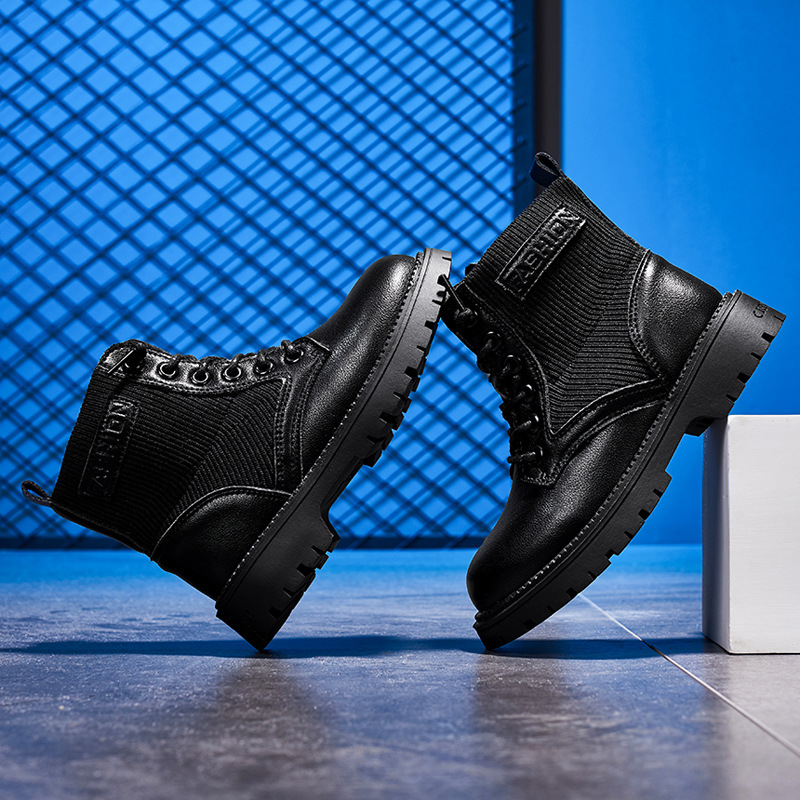 哈比熊品牌2021秋季新款時(shí)尚公主鞋潮流炫酷女童馬丁靴小皮鞋代發(fā)