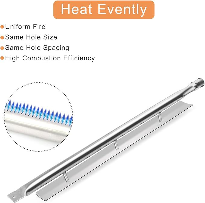 2026 nuevos productos transfronterizos comercio electrónico de acero inoxidable piezas de reemplazo de tubo de combustión tubo recto horno de rejilla accesorios horno quemador image 1