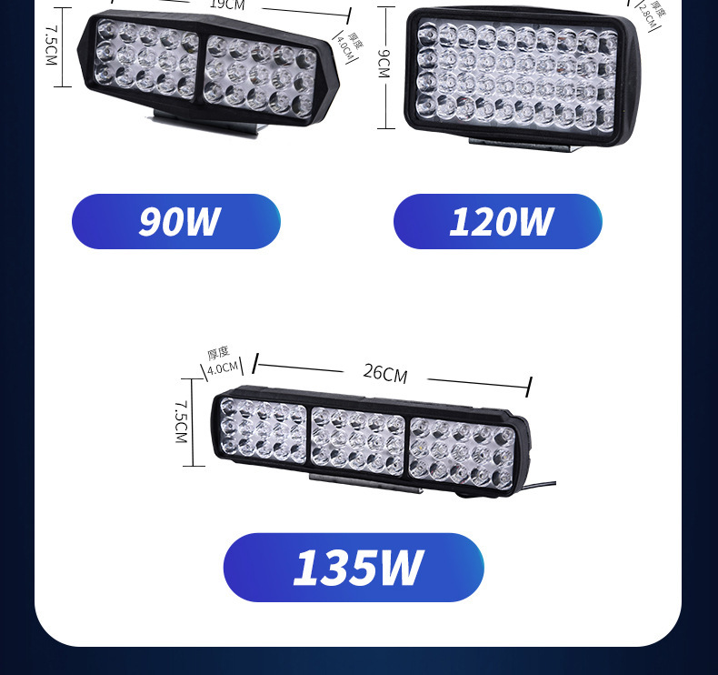 Modified External Electric Motorcycle Lights, Ultra-Bright 12V-60V Three-Wheel Electric Vehicle High-Intensity Led Headlights, Powerful Spotlights
