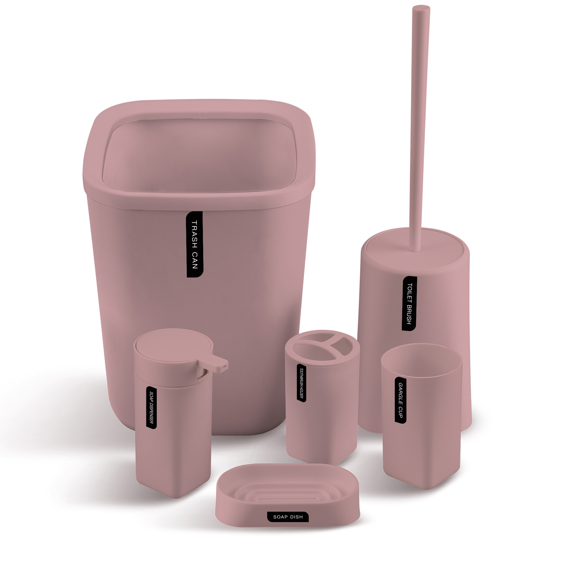 Suministros de baño conjunto de seis piezas Tianyuan lugar enjuague bucal Taza cepillado rack caja de jabón Baño de almacenamiento traje de baño de lavado