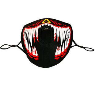 2022 New Christmas Mask Led Voice Controlled Luminous Mask USB Charging El Luminous Mask