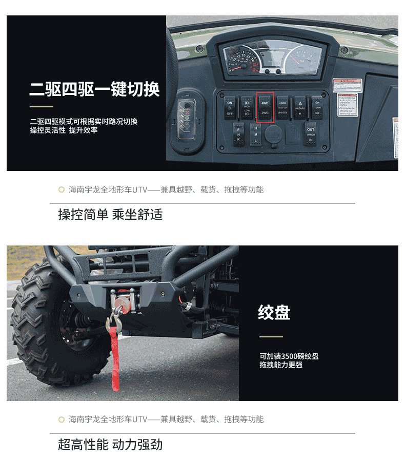 Foreign Trade Export Electric Golf Cart Sightseeing Vehicle Off-Road All-Terrain Vehicle Cargo Truck New Model for Elderly Enjoyment