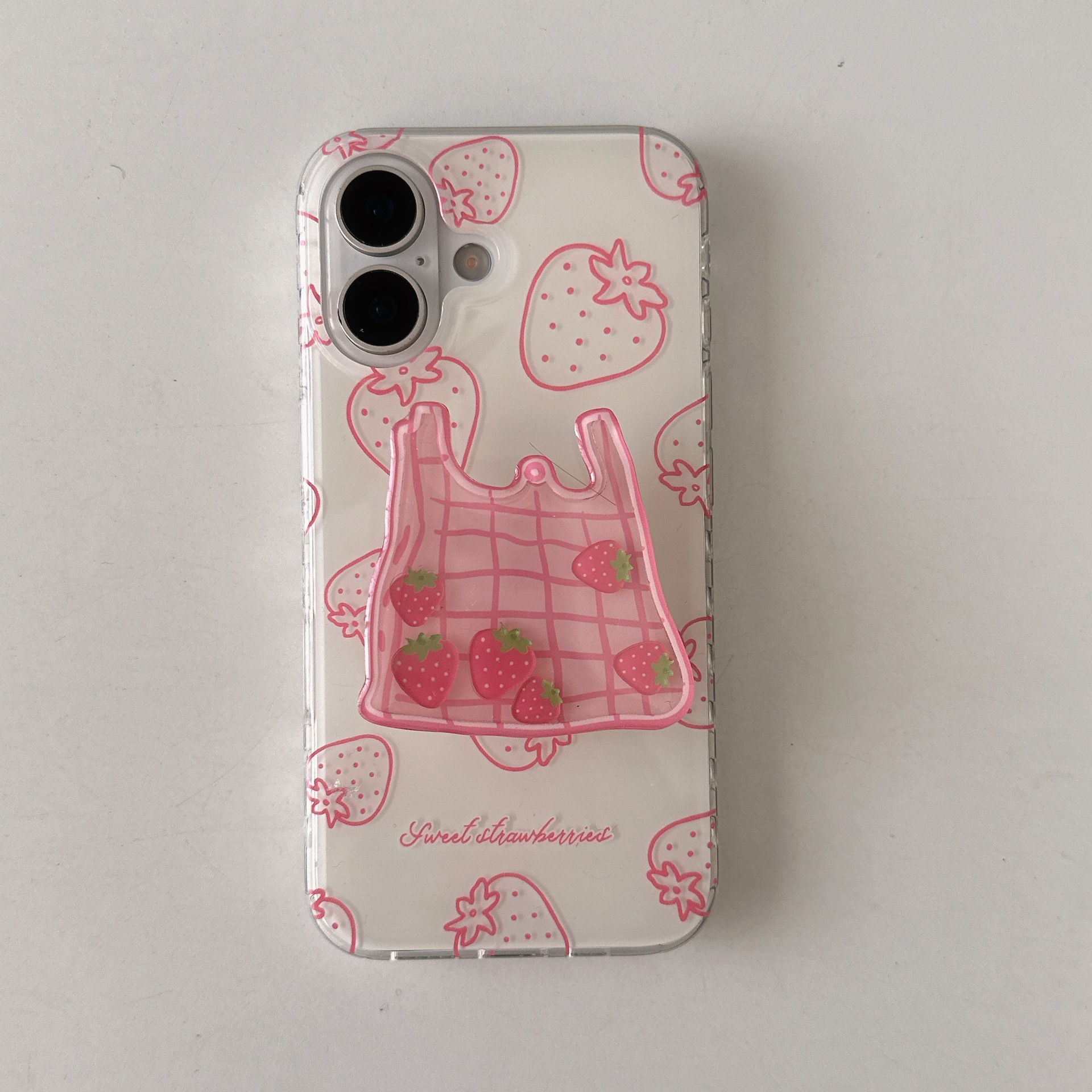 Simple verano fruta fresa Sydney apta para Apple 15/16 funda para teléfono 15ProMax nuevo 14/13 femenino 16PM