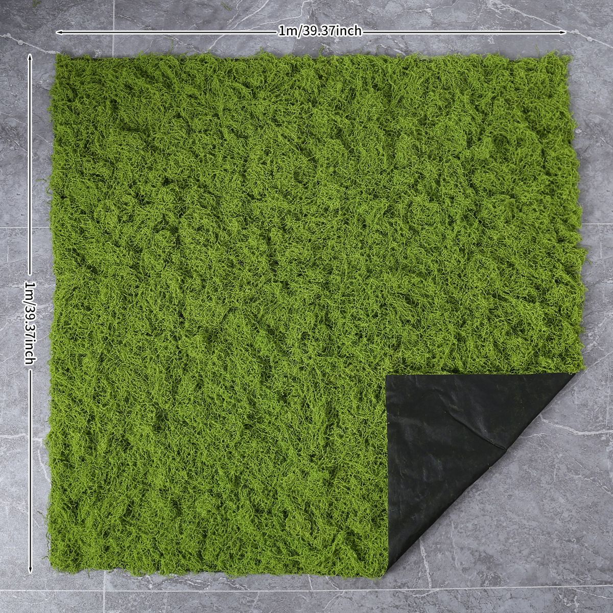 Simulación de césped de seda de musgo, paisaje de musgo biónico, plantas verdes, bonsai, pavimento de paisajismo, decoración de musgo falso, césped falso