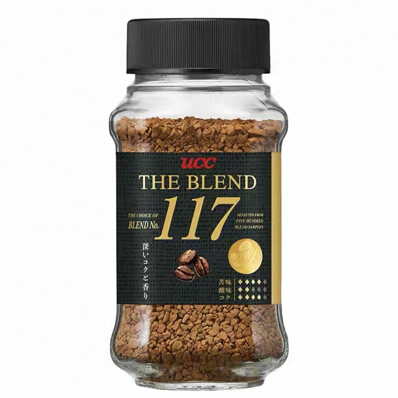 Japanese Imported Ucc Instant Black Coffee 117/114 Combination Bottle Pack 70g