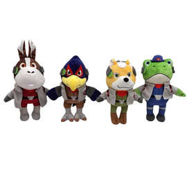 现货STAR FOX星际火狐游戏系列青蛙狐狸老鹰动物毛绒玩具