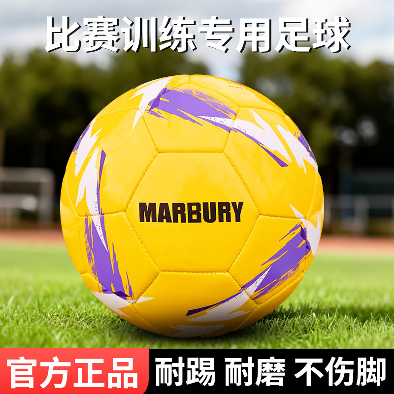 Football for Primary and Secondary School Students, Size 4 and 5, for High School Entrance Examination Training and Competition, Children's Pvc Machine-Sewn Pu Wear-Resistant Wholesale for Campus Training