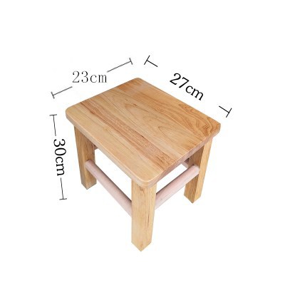 Fábrica directa taburetes cuadrados de madera sólida, taburetes caseros pequeños para adultos, taburetes bajos para niños, taburetes de cambio de zapatos, taburetes cuadrados de madera, taburetes de comedor image 18